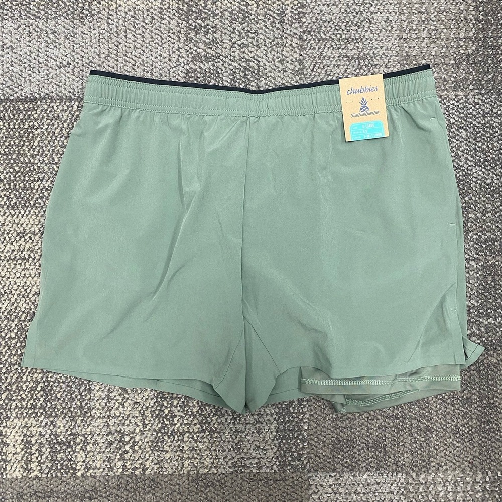 Chubbies Shorts Mens XL Green Foresters Ultimate Training Short 2.0 Lined NWT